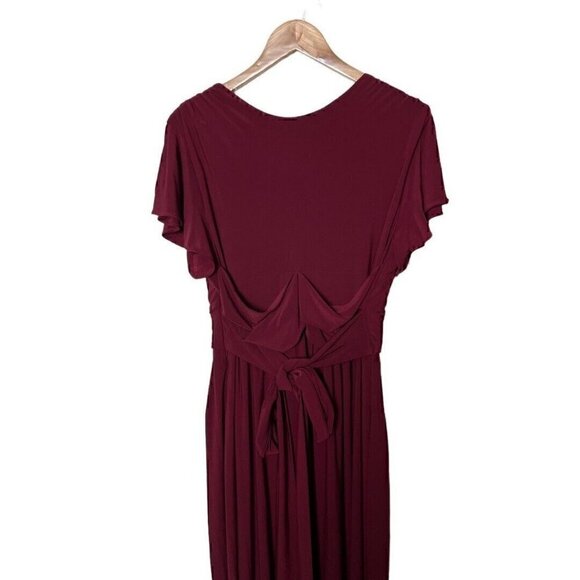 BHLDN Burgundy Maxi Dress - Picture 5 of 6